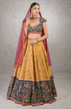 How do I love thee Classic Blue Lehenga