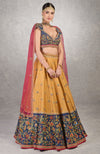 How do I love thee Classic Blue Lehenga