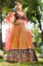 How do I love thee Classic Blue Lehenga