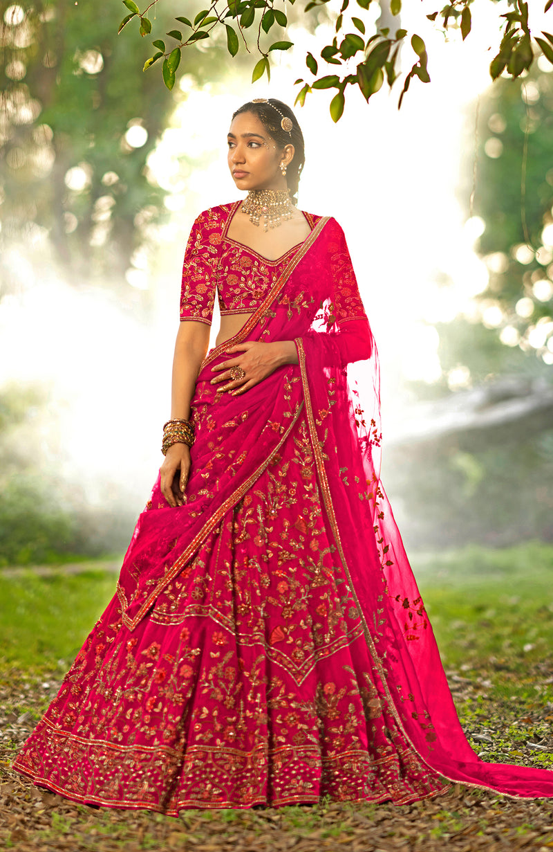 A Love Song Pink Lehenga Set