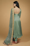 Jade Leheriya-Tilla Embroidered Dupatta With Anarkali Set