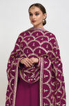 Peacock Pink Gota Patti Hand Embroidered Suit