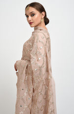 Oyster Pink Gota Patti Hand Embroidered Suit