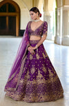 This Much & More Plum Lehenga Set