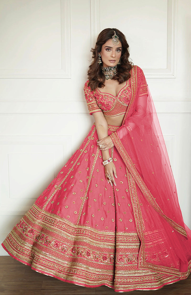 Why I Love Thee Flamingo Pink Lehenga Set