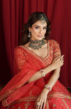 Why I Love Thee Scarlet Red Lehenga Set