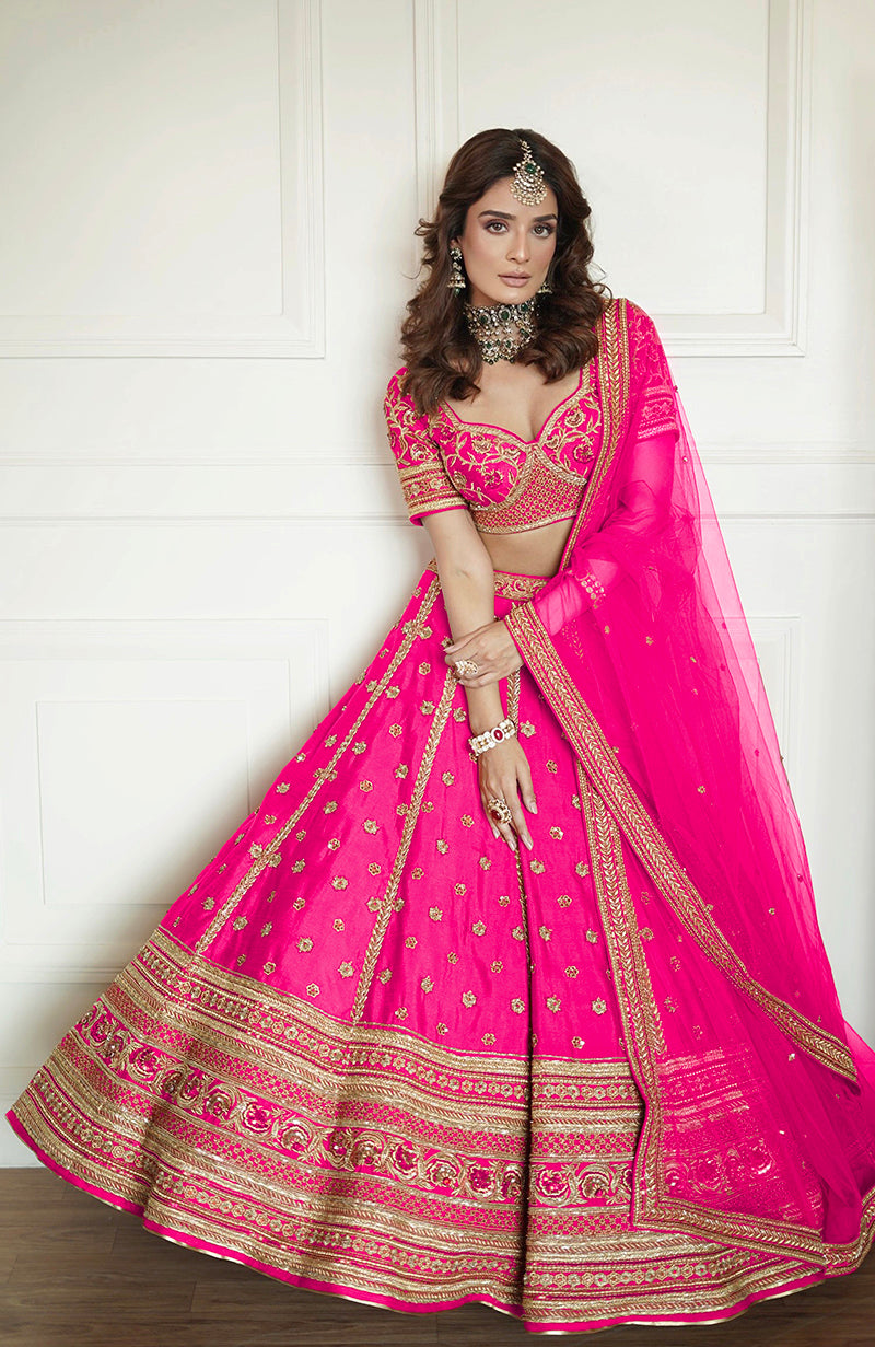 Why I Love Thee Flamingo Pink Lehenga Set