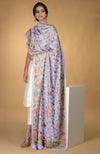 Pre-Order Masterpiece Lavender Parsi Gara Hand Embroidered Dupatta