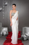 Diamanté Crystal Bustier with Pearl Beaded Saree