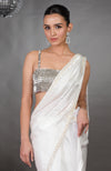 Diamanté Crystal Bustier with Pearl Beaded Saree