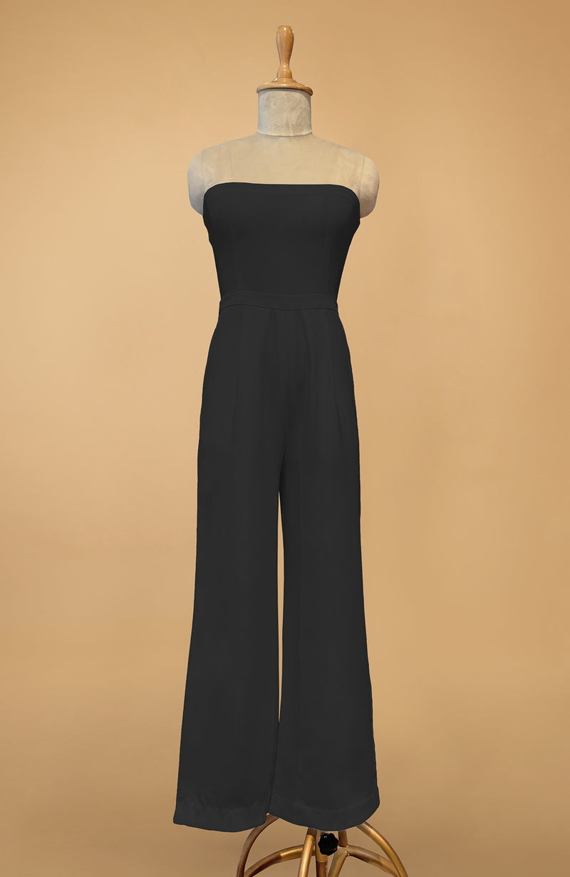 Black Crepe Jumpsuit