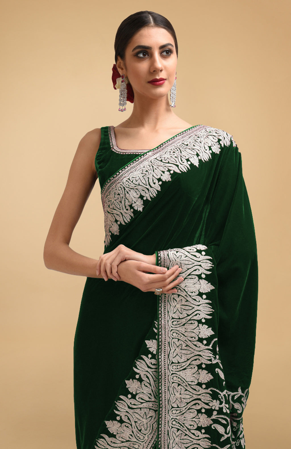Buy Teal Green & Black - Soft Silk Saree online | Soft Silk from  ShrusEternity