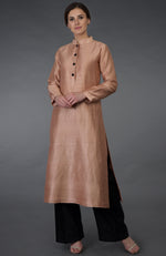 Pressed Rose Raw Silk/ Silk/ Crepe/ Georgette Suit