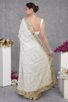 Heirloom Chikankari-Parsi Gara Hand Embroidered Saree